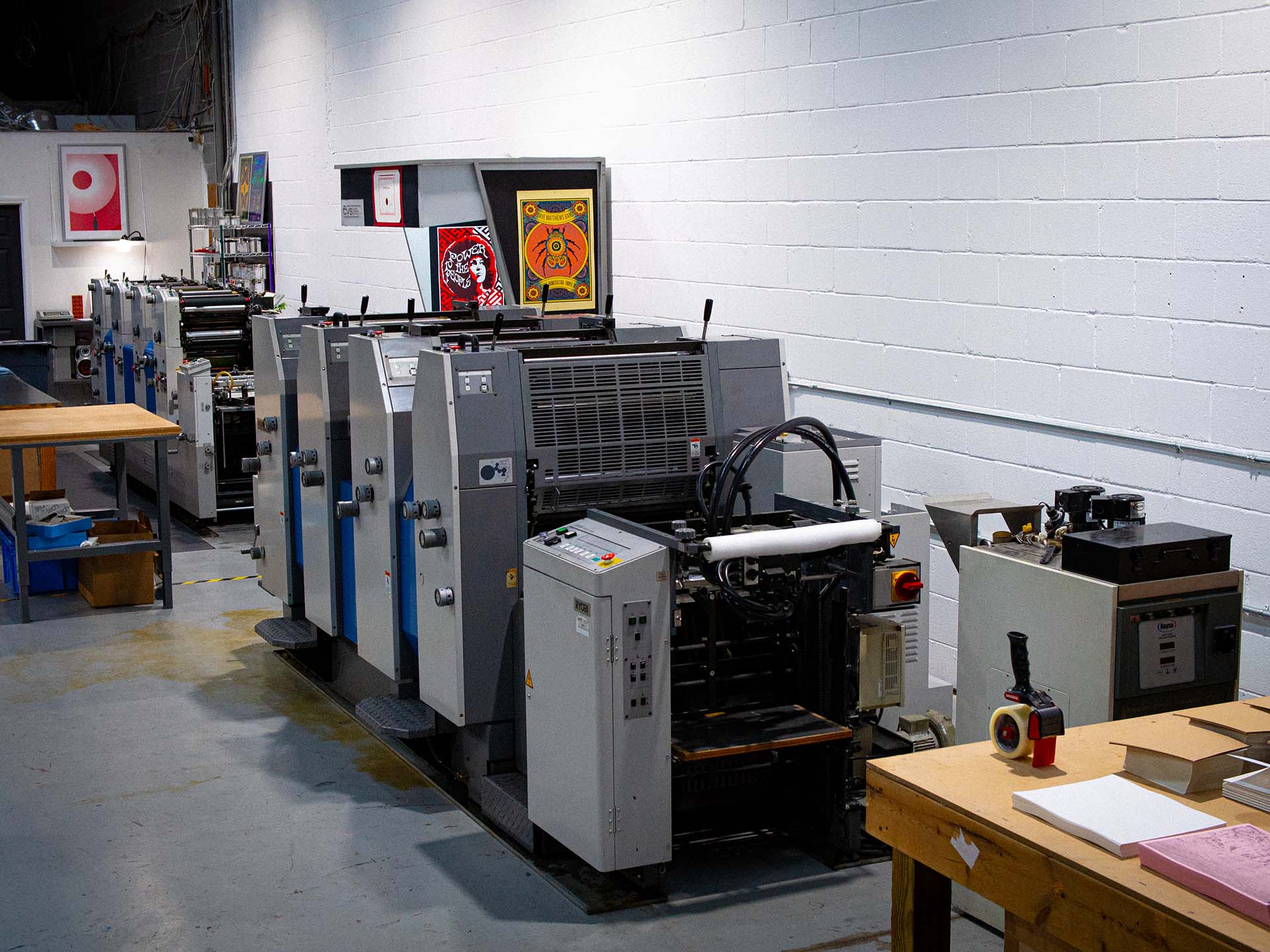 Ryobi offset presses in the Pressroom Alchemy shop